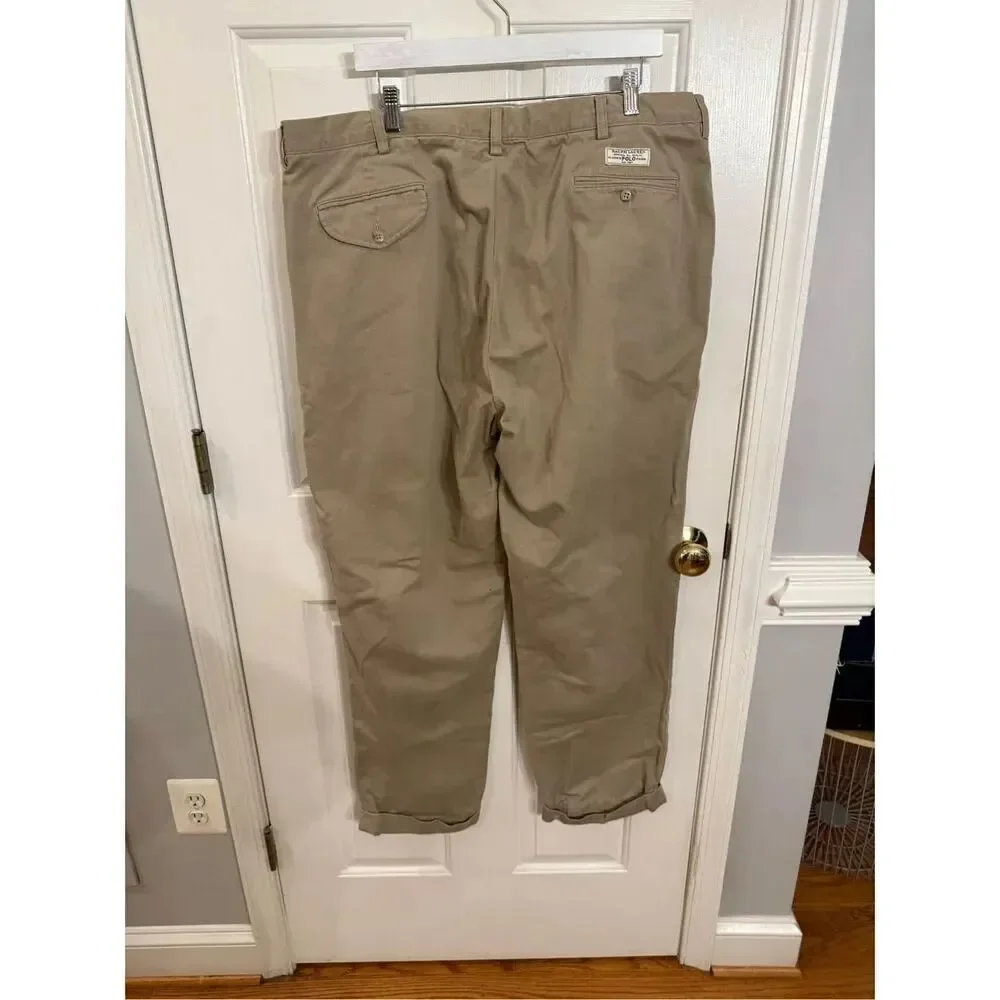 Polo by Ralph Lauren Tan Cuffed Hammond Pant sz 40X32